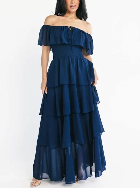dress Off Shoulder Carina Maxi Dress Baltic Born $64