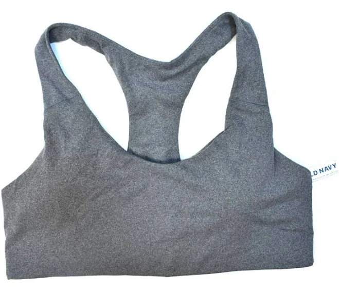 top Old Navy Medium Support Powersoft Racerback Sports Bra Carbon Gray eBay - prelovedclothes19 $16.99