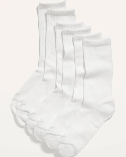 accessory Old Navy Women's Athletic Crew Socks 3-Pack Old Navy $12