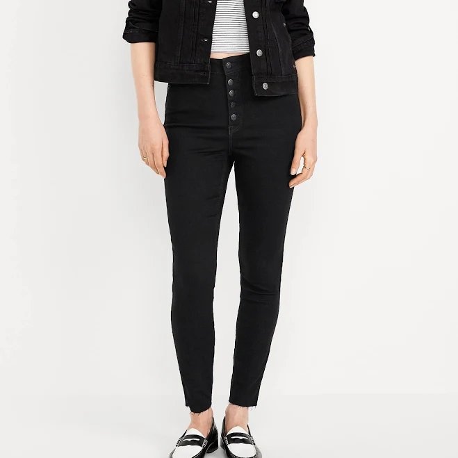 jeans Old Navy Women's Extra High-Waisted Rockstar 360° Stretch Jeans Old Navy $22.49