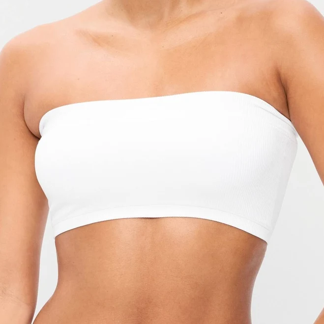 crop top Old Navy Women's Seamless Ribbed Longline Bandeau Old Navy $10