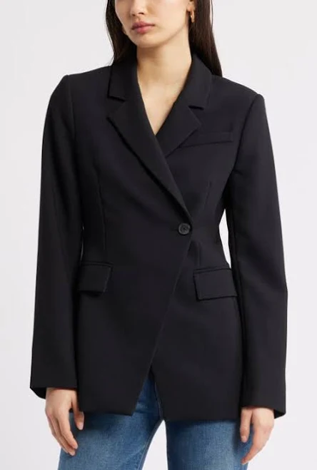 blazer Open Edit The Icon Asymmetric Fitted Blazer Nordstrom $69.64