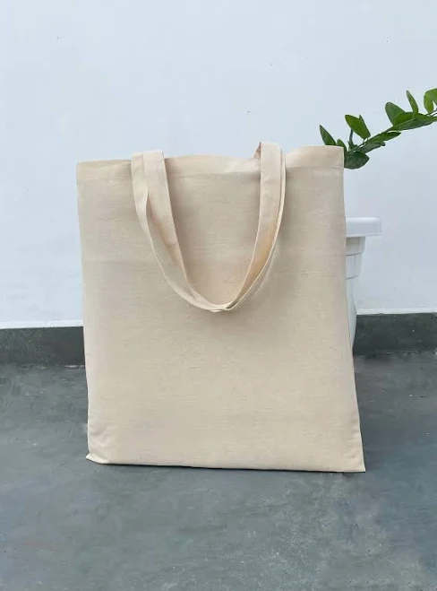 bag Organic Canvas Tote Bags with Handles, Blank Totes Reusable Cloth Cotton Fabric Bag Beige Etsy - Seller $4.49