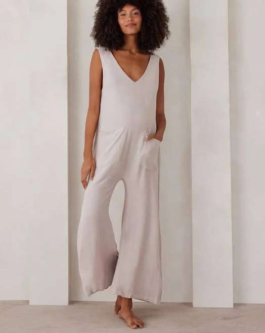 jumpsuit Oversized Linen Jumpsuit Bumpsuit $140