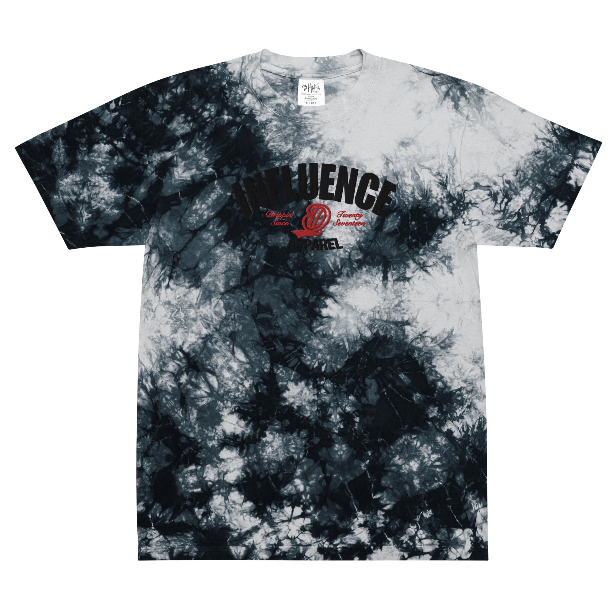 t-shirt Oversized tie-dye INFLUENCE Tee DrippinUnderInfluence $60