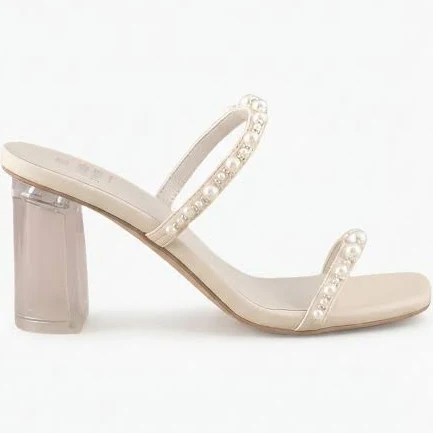shoes Pearlina Block Heel Mule Sandal Lithologie Co. $64
