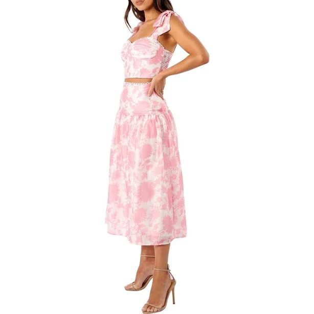 matching set Petal & Pup Women's Elle Floral Two Piece Set Nordstrom $109