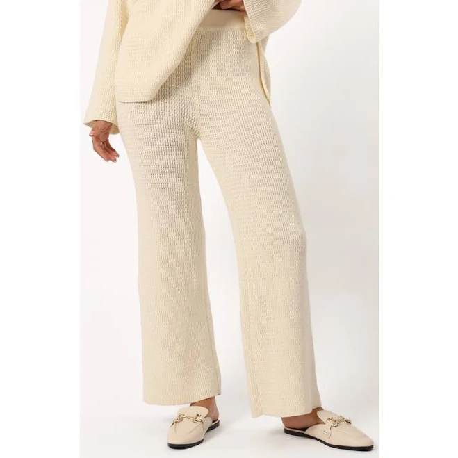matching set Petal & Pup Women's McKinley Cotton Sweater Knit Wide-Leg Pants Nordstrom $69