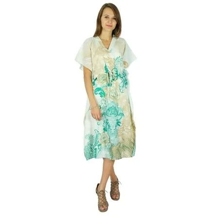 dress Phagun Dress Paisley Cotton Caftan Walmart - IBA CRAFTS PVT. LTD. $28.99