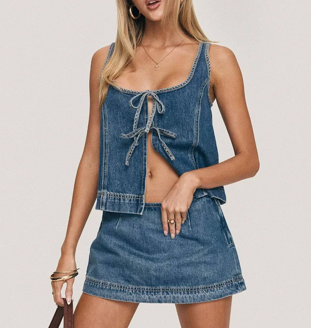skirt Princess Polly Women's Stefenie Denim Miniskort Princess Polly US $43.2