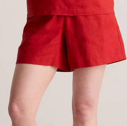 matching set Quince Women's European Linen High Waisted Shorts Quince $32