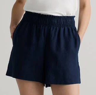 shorts Quince Women's European Linen High Waisted Shorts Quince $32