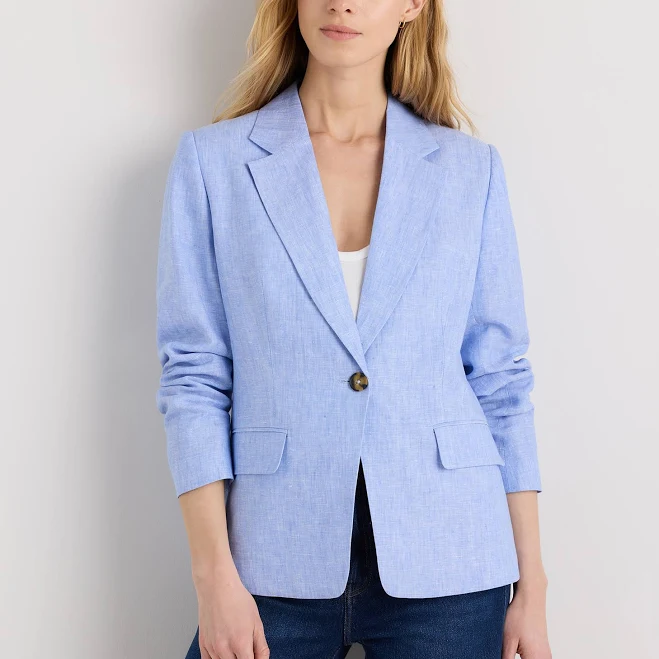 outerwear Quince Women's European Linen Structured Blazer Quince $90
