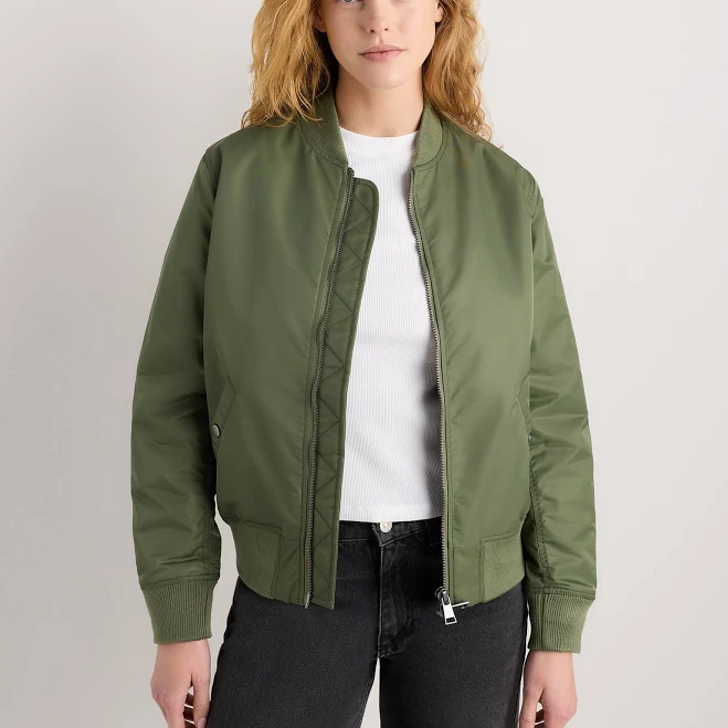 outerwear Quince Women's Flight Nylon Bomber Jacket Quince $100