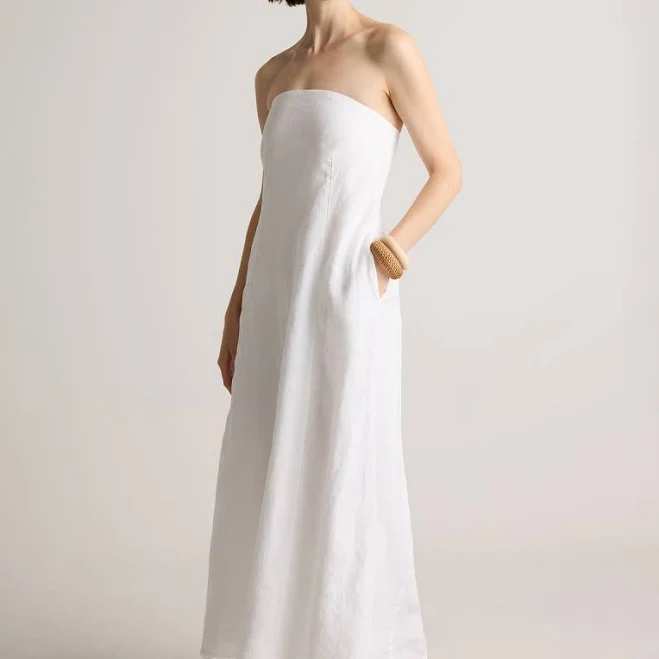 dress Quince Women's Strapless European Linen Maxi Dress Quince $74