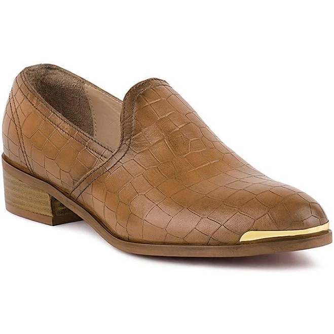 shoes Rag & Co Womens LILLIAM Metal Highlight Casual Leather Loafers Kohl's $76.49