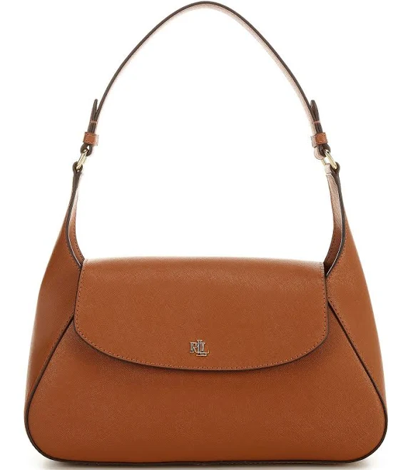 bag Ralph Lauren Women's Crosshatch Medium Schylar Leather Shoulder Bag Dillard's $250