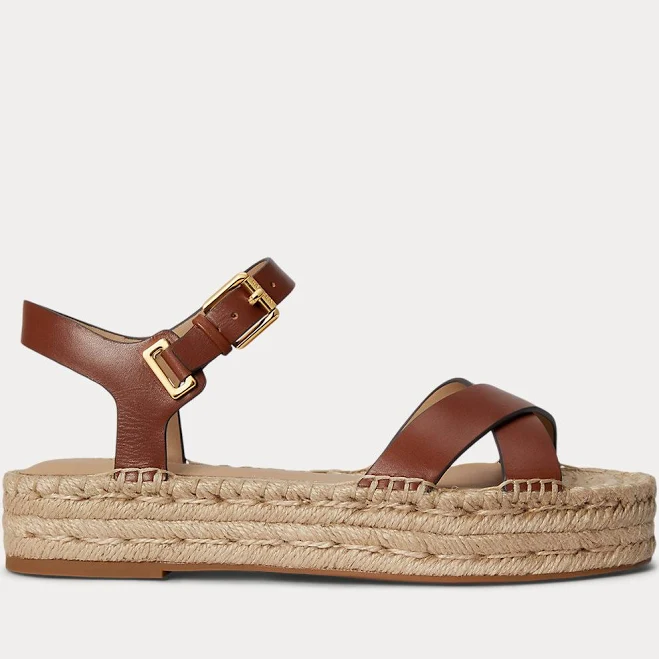 shoes Ralph Lauren Women's Emeryn Platform Espadrille Sandals Ralph Lauren $155