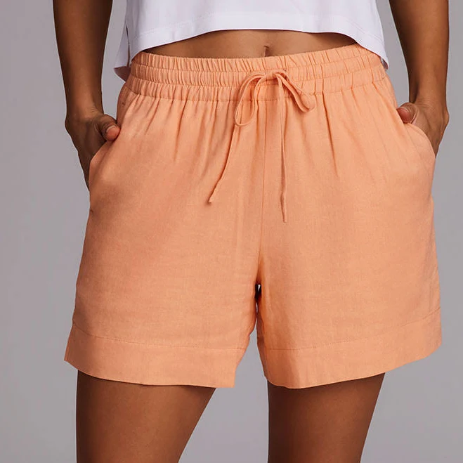 shorts RBX Women's Laidback Linen Drawstring Shorts RBX Active $23.99
