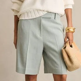 shorts Reiss Women's Dalora Tailored Linen Bermuda Shorts Reiss $104