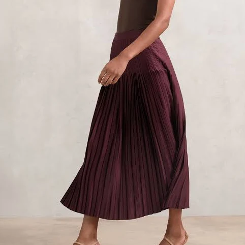 skirt Reiss Women's Savannah Pleated Midi Skirt Reiss $203