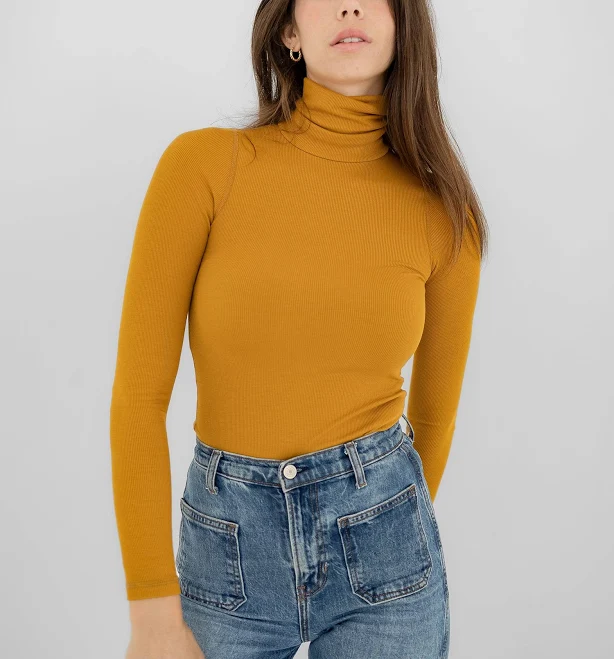top Ribbed Turtleneck imbodhi.co $63.2