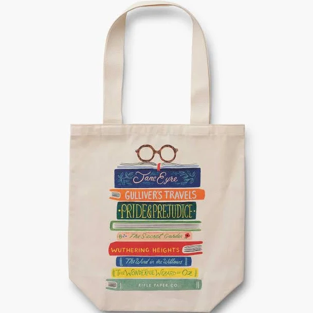 bag Rifle Paper Co. Book Club Canvas Tote Bag Rifle Paper Co. $28