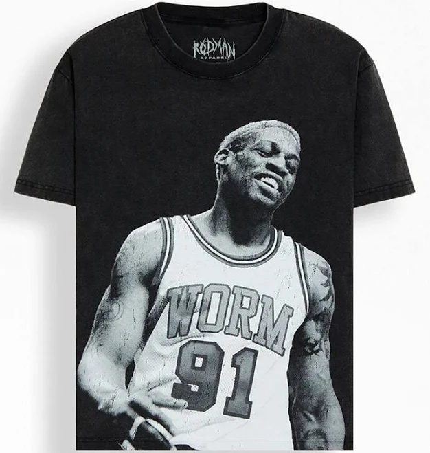 top Rodman Brand Candid Dennis Oversized Graphic T-Shirt PacSun $32