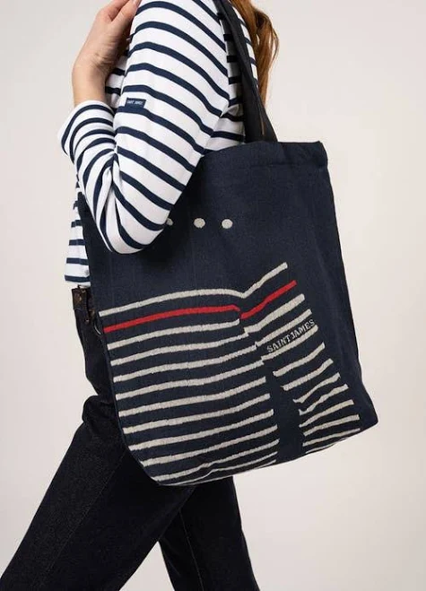 bag Saint James Striped Recycled Cotton Tote Bag Nordstrom $65