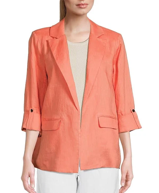 outerwear Saks Fifth Avenue Women's Oversized Linen Blazer Saks OFF 5TH $49.97
