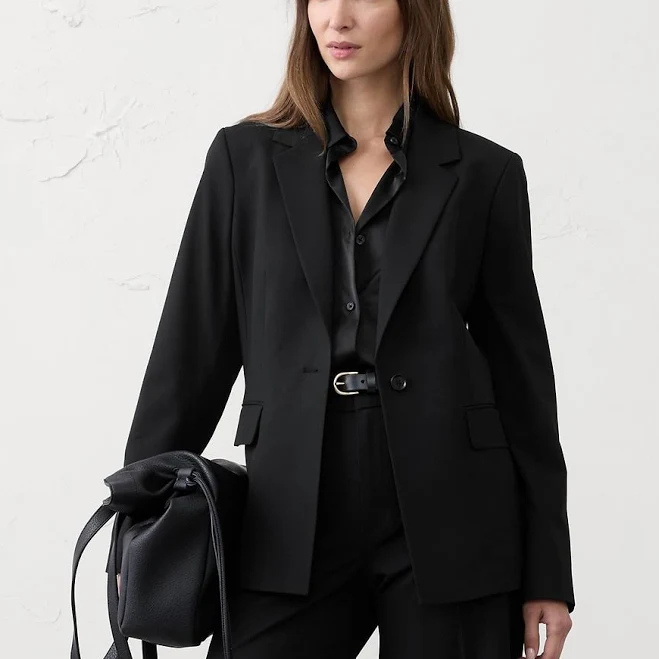 blazer Sculpted Stretch Blazer Banana Republic Factory $108