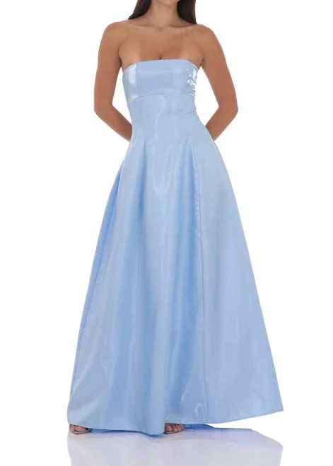 dress Sheen Empire Waist Maxi Dress LUCY IN THE SKY $85.41