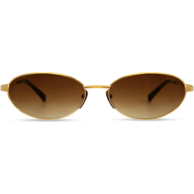 accessory Shena Oval Sunglasses with Brown Gradient Lenses DIMA Eyewear $68