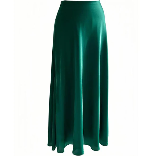 bottoms Silky Satin High Waist Bias Cut Midi Skirt Etsy - Seller $53
