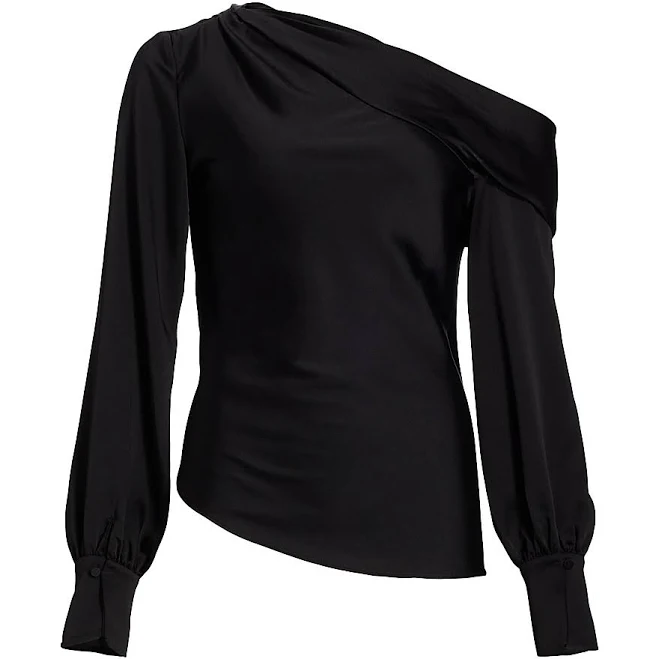 asymmetric neck top SIMKHAI Women's Alice One Shoulder Top Saks Fifth Avenue $295