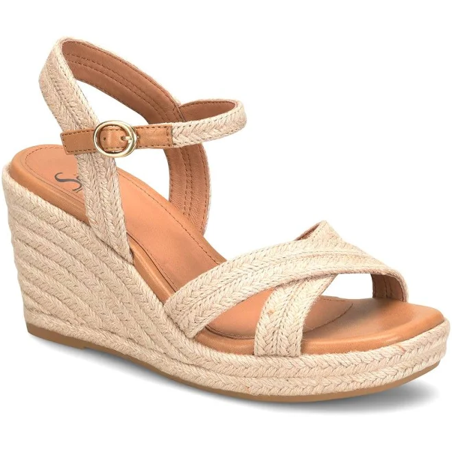 shoes Sofft Women's Newbury Platform Espadrille Wedge Sandals WalkingCo $119.95