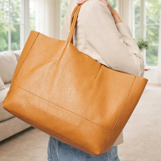 bag Soft Leather Oversized Tote Bag Large Slouchy Shoulder Shopper & Everyday Hobo Travel/Work Bag Etsy - Seller $110