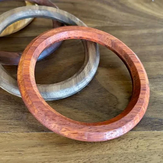 accessory Solid Wood Bangle Etsy - Seller $12