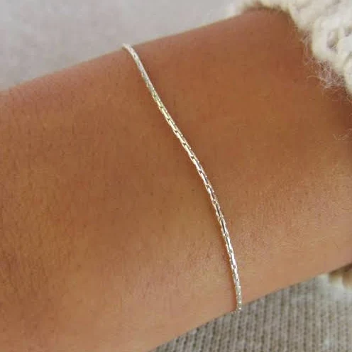 accessory Sterling Silver Dainty Chain Bracelet Etsy - RavitSchwartz $67