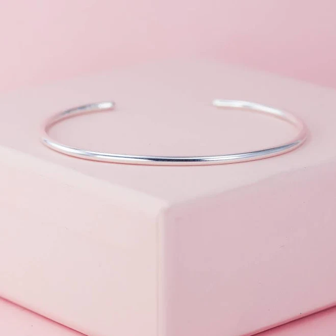 accessory Sterling Silver Minimalist Cuff Bracelet Etsy - LotusStone $72.33