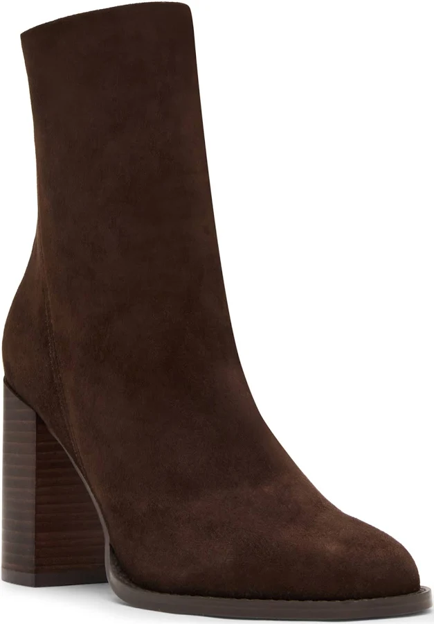 shoes Steve Madden Women's Obsession Block-Heel Suede Booties Macy's $47.63