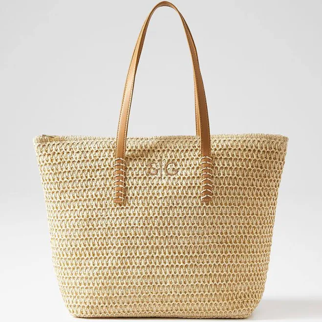 bag Stinson Straw Zip-Top Tote Mark and Graham $79