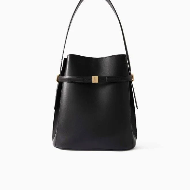 bag Structured Leather Tote Shoulder Bag LarosaStyle $150