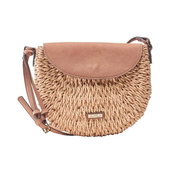 bag Sun 'n' Sand Flapover Paperstraw Crossbody Purse Mack's PW $21.97