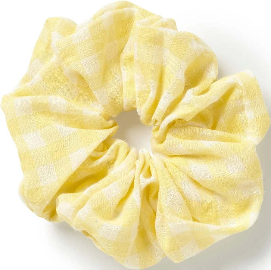 accessory Sunny Gingham Oversized Scrunchie Little Poppy Co $9.99