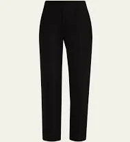 trousers Tailored Straight-Leg Wool Trousers BLACK 2 bergdorfgoodman.com $199.2