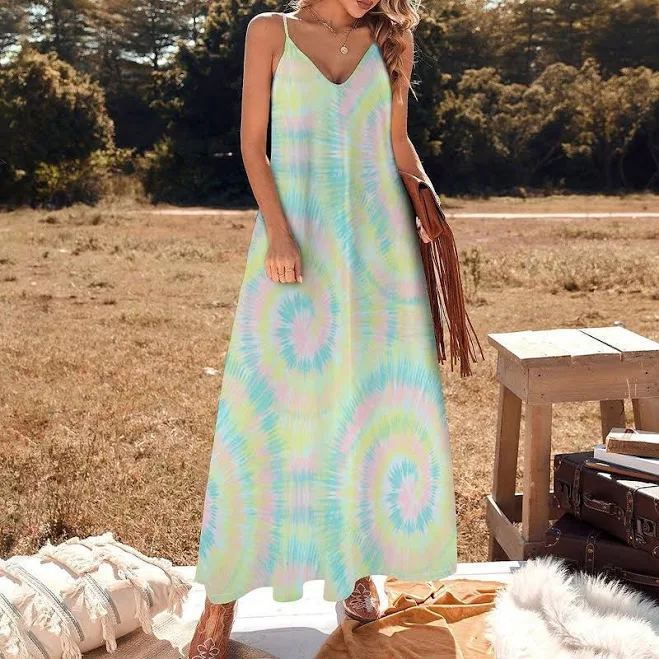 dress Tie Dye Maxi Sundress Etsy - Seller $33.6