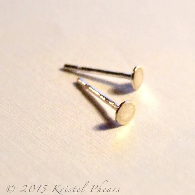accessory Tiny Dot Stud Earrings in .925 Sterling Silver Etsy - KrisPstudio $9.02