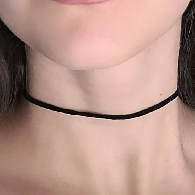 accessory Tiny Suede Choker Necklace Etsy - RadiantThreadz $10.9