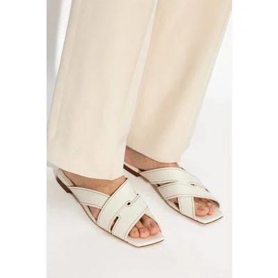 shoes Tod's Leather Slides, Womens, Cream 40 Stylight Inc. $689